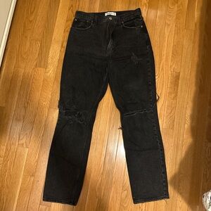 Abercrombie & Fitch Women’s Black Straight Jeans